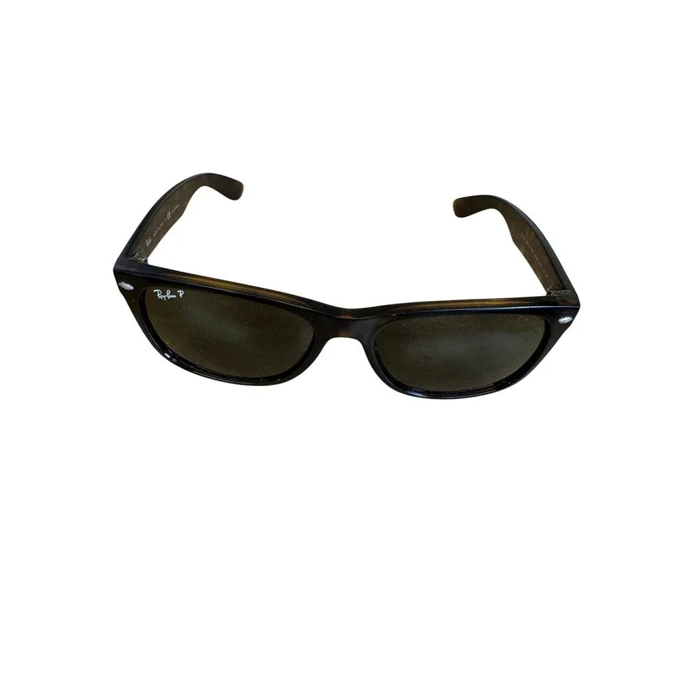 Ray-Ban New Wayfarer RB2132 902/58 Tortoise Polarized Sunglasses 55mm Case